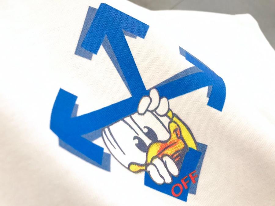 点此购买 off×唐老鸭印花短袖t恤 ks140352