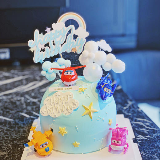 多彩童年系列超级飞侠奶油蛋糕