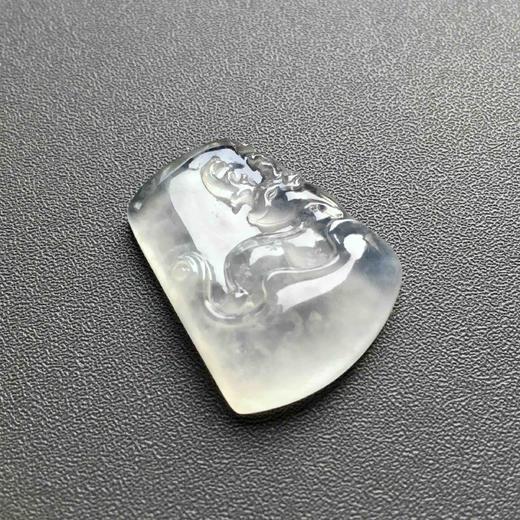 高冰到玻璃种雪花棉厚庄翡翠鹿牌 商品图2