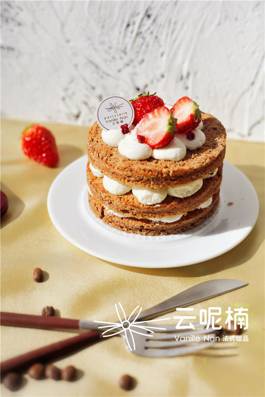 5寸奶油裸蛋糕 商品图1