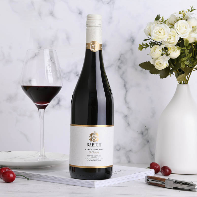 Babich马尔堡霍克湾西拉红葡萄酒750ml 新西兰原装进口百碧祺葡萄酒