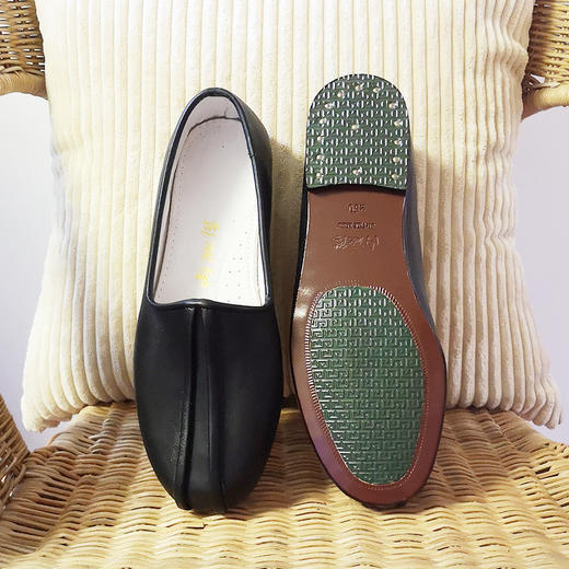 内联升男鞋手工单鞋镶芯底皮洒鞋7128A 商品图4