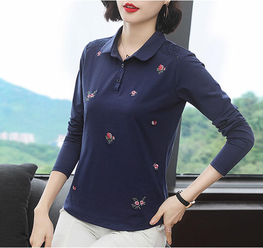 mz3731新款宽松七分袖打底衫tzf