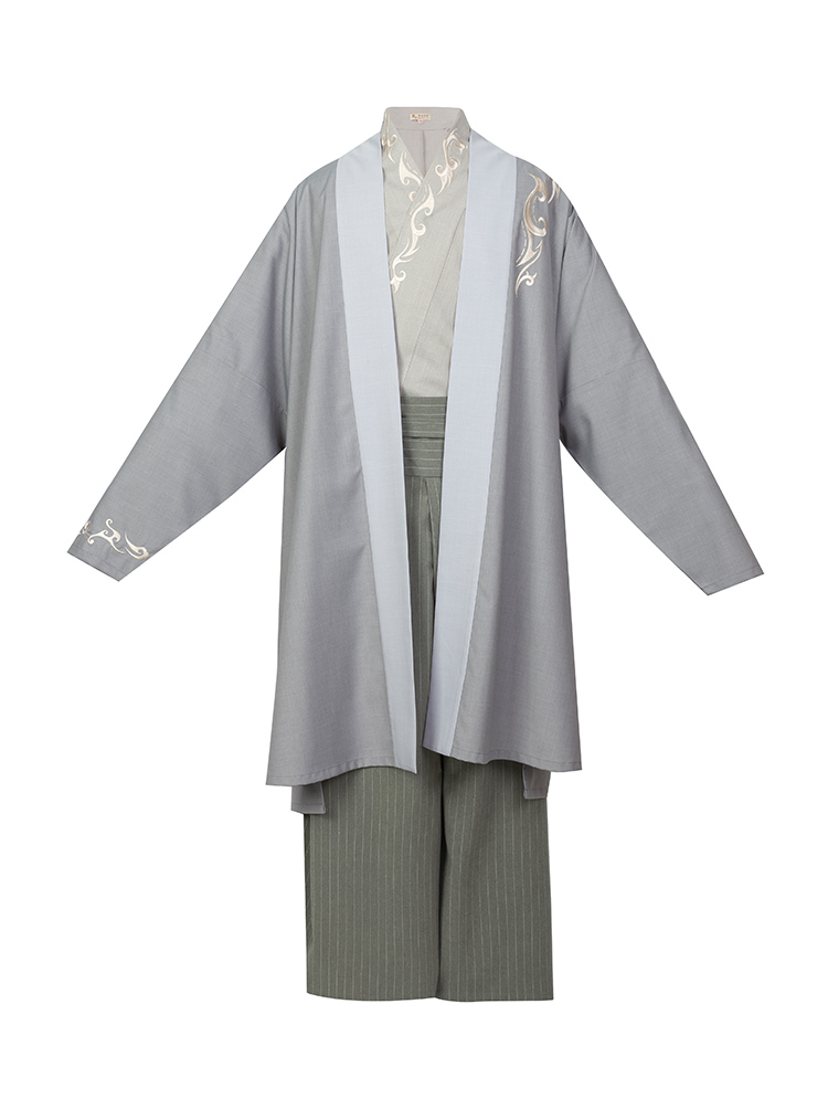 重回汉唐国风美少年赞助云淮汉服男对襟褙子长裤中国风非古装