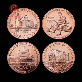 2009美国林肯诞辰200周年纪念币！一套4枚！