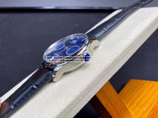 ZF销量神器！V5 葡7 万国IWC－葡萄牙系列 七日链 葡七 自动机械机芯 独立小秒针 真动能指示 蓝宝石玻璃 牛皮表带42MM 商品图6