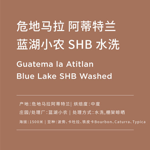 明谦咖啡危地马拉蓝湖水洗精品咖啡豆手冲咖啡豆单品现黑咖啡200g 商品图1