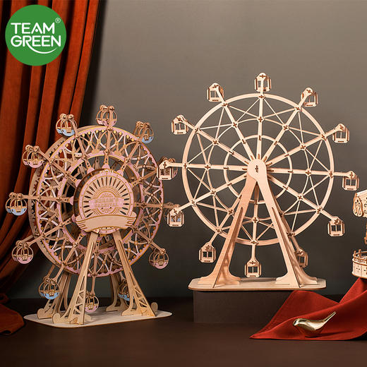 JIGZLE (英) 3D 木拼圖 -彩色摩天轮 商品图2