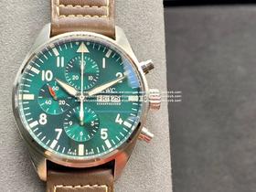 YL 经典臻品【驰骋高空 分秒必“真”】IWC3777飞行员计时系列，机芯同步原装，表针尾部微微弯曲，双面防眩晕蓝色镀膜。成就此非凡经典。【成熟做工】腕表尺寸43mmX15mm。表壳分为两件套，圈口和