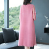 XM-P7093新款胖mm时尚洋气遮肚字减龄宽松大码连衣裙 商品缩略图4