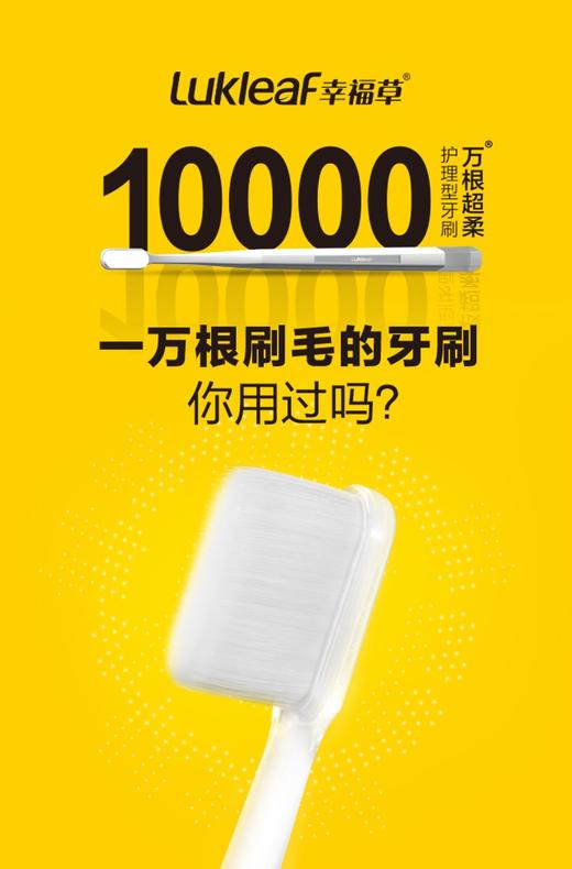 幸福草万根超柔护理型成人牙刷（柔护型）双支 商品图3