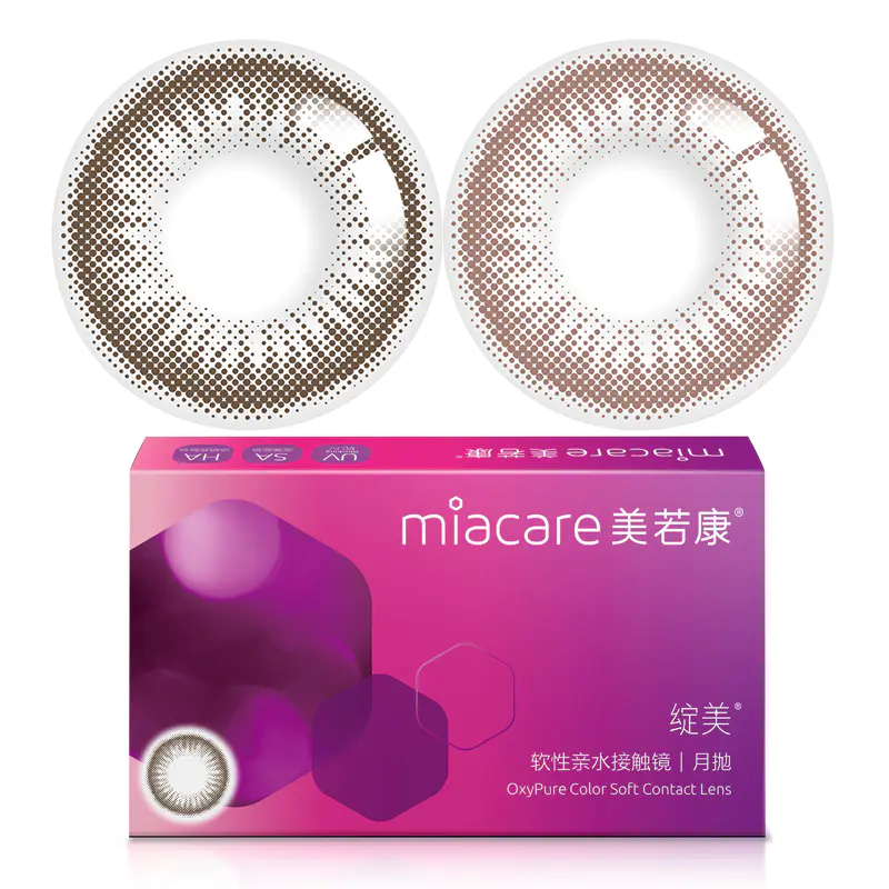 明基miacare美若康绽美硅水凝胶彩色月抛1片装