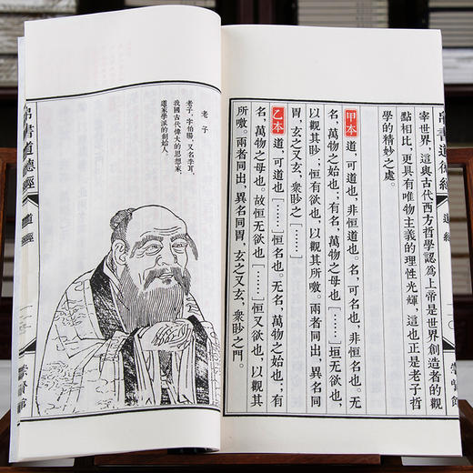 古体本《帛书道德经》（一函三册）手工宣纸书 线装繁体竖排 商品图5