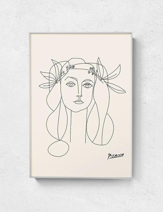 伽罗 JALO 挂画-毕加索-头戴花环的少女 P160/P161/P162/P163（预计10天内发货） 商品图3