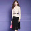FMY-28967气质时尚通勤收腰假两件中长款流行裙 商品缩略图1