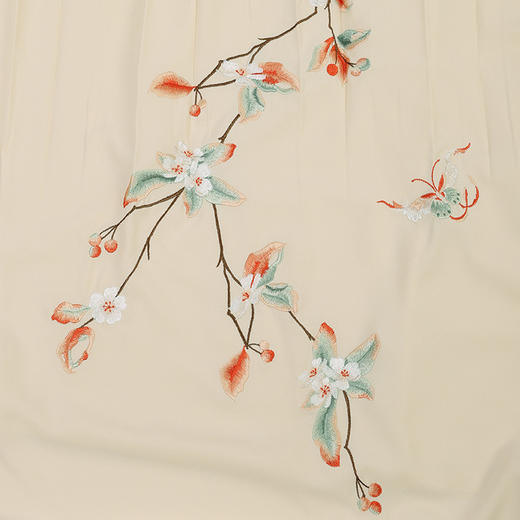 重回汉唐秋怡原创汉服女刺绣中国风交领明制袄裙 商品图3