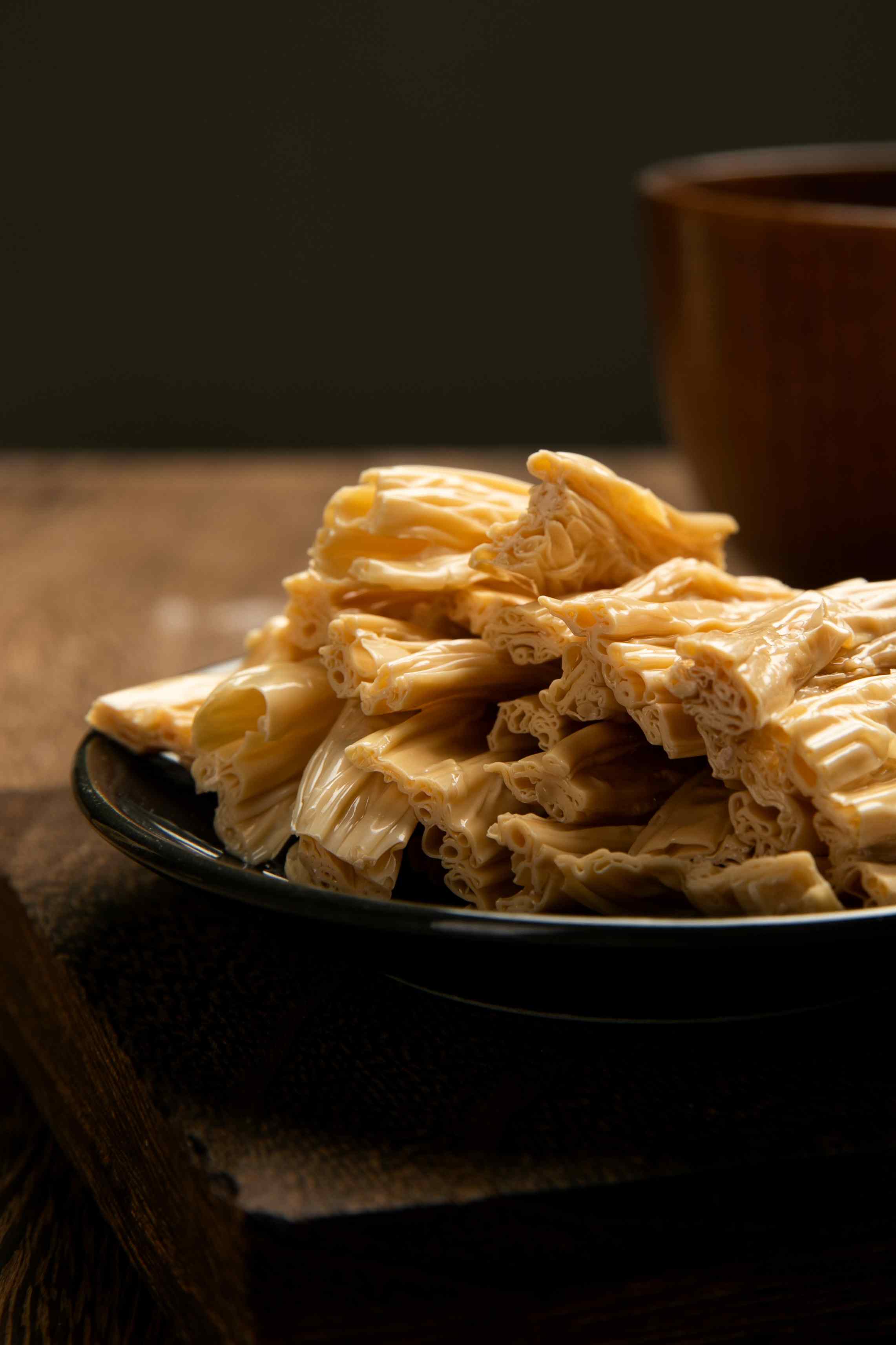 包邮柴火本地豆原浆手捞腐竹/无盐/无硫熏/零添加