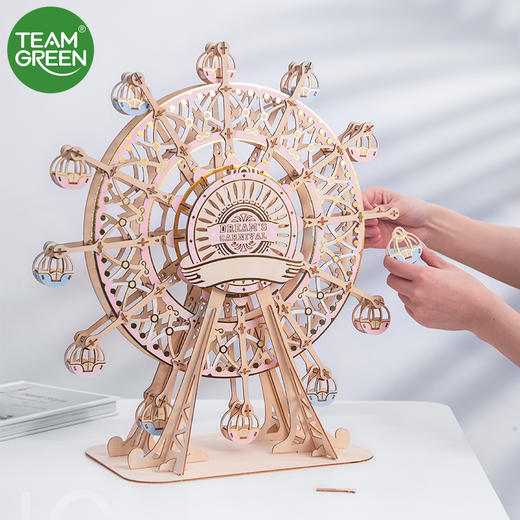 JIGZLE (英) 3D 木拼圖 -彩色摩天轮 商品图1