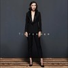 TF065 TieForHer礼服款缎边黑色九分西裤 商品缩略图0