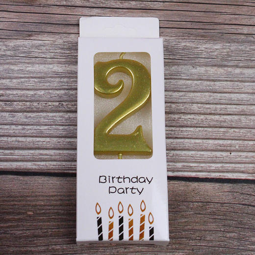 金色数字蜡烛 商品图2