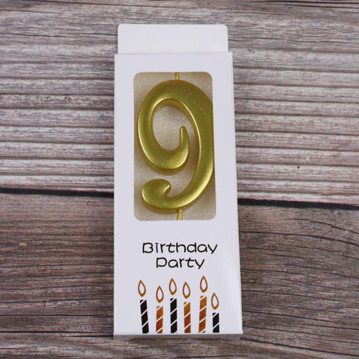 金色数字蜡烛 商品图9