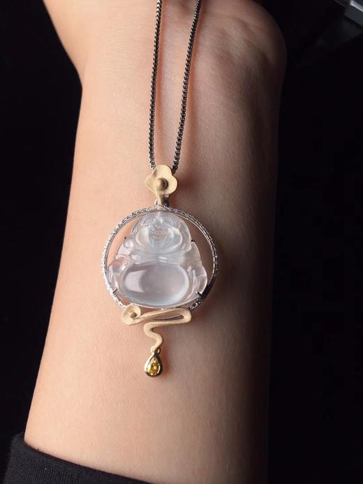 设计款冰种小佛公 性价比推荐 高冰玻璃种佛公吊坠