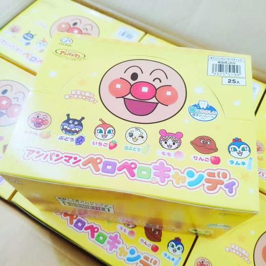 (跨境)日本不二家面包超人儿童水果棒棒糖护齿25支 商品图0
