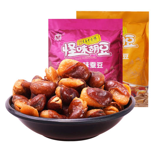 蝶花多味蚕豆500g牛肉味香辣味重庆老字号休闲零食香脆有味. 商品图0