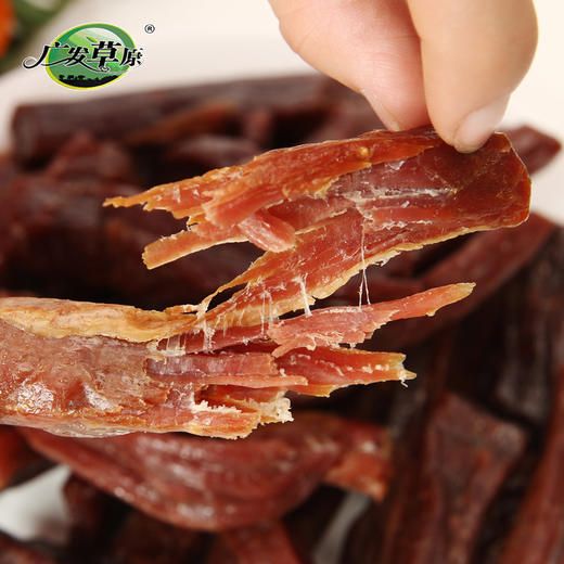 广发草原 牛肉干 休闲肉脯零食 内蒙古特产 清真绿色手撕风干牛肉干原味500g 商品图4