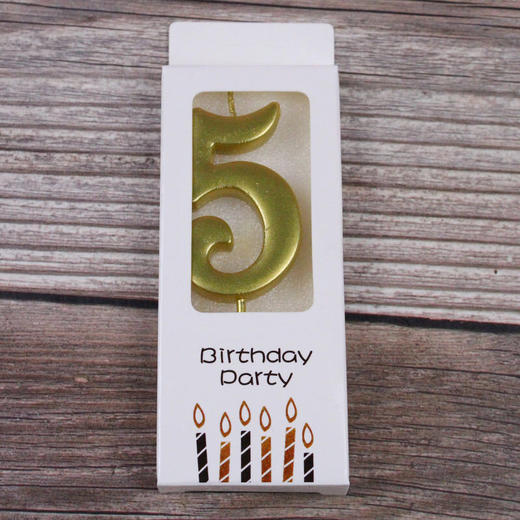 金色数字蜡烛 商品图5