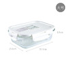 日本 USAMI乌萨咪 玻璃保鲜盒 高硼硅便当饭盒可微波 三件套 商品缩略图6