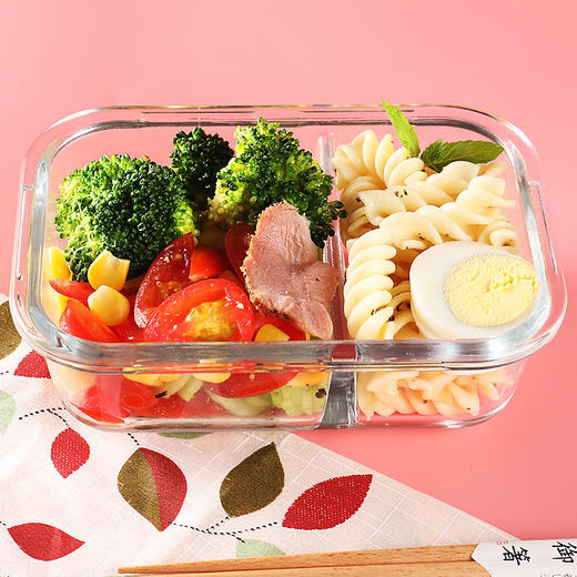 日本 USAMI乌萨咪 玻璃保鲜盒 高硼硅便当饭盒可微波 三件套 商品图2