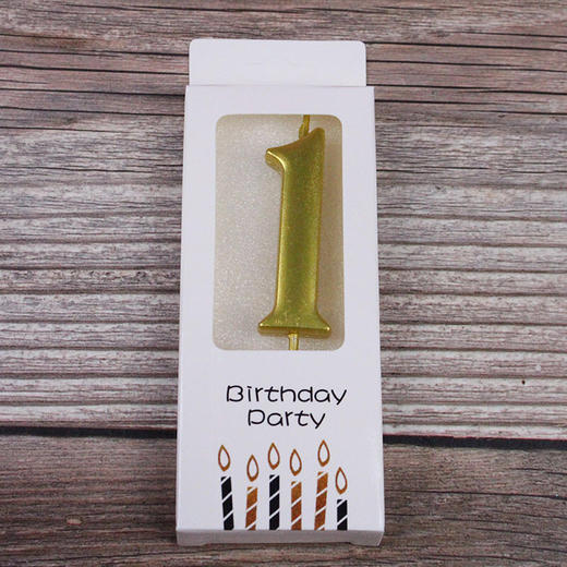 金色数字蜡烛 商品图1