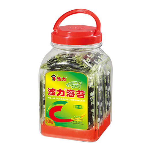 波力海苔 无添加休闲零食 即食紫菜 儿童孕妇海苔原味罐装100克 商品图1