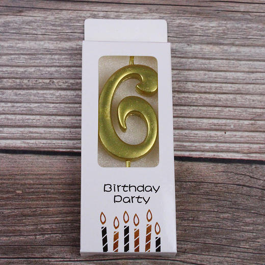 金色数字蜡烛 商品图6