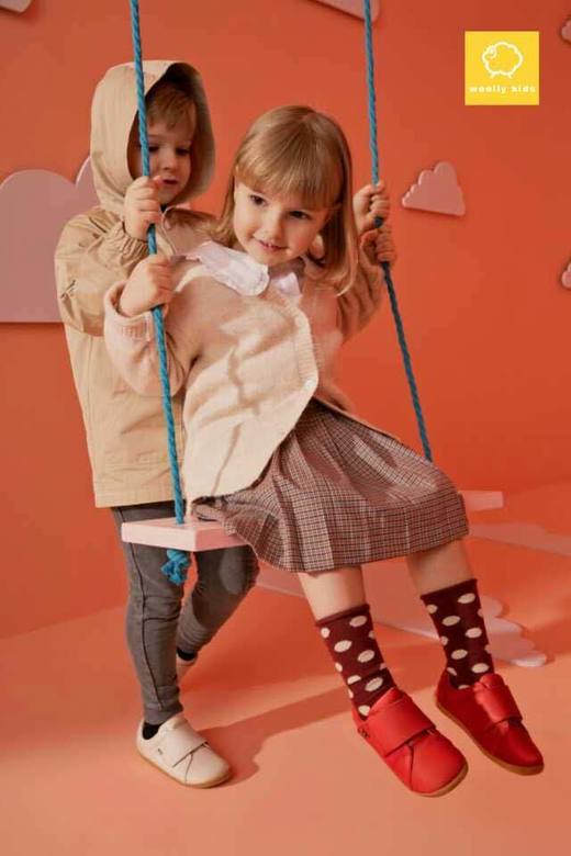 woollykids新款魔术贴款春季学步鞋