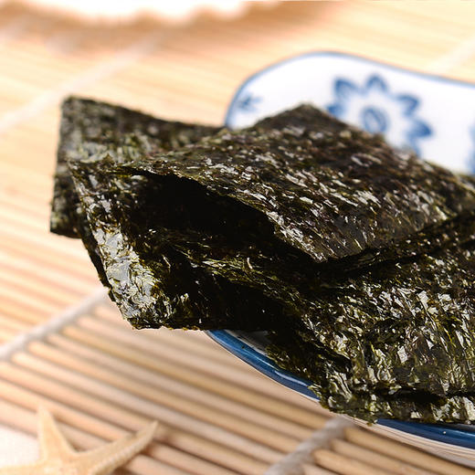波力海苔 无添加休闲零食 即食紫菜 儿童孕妇海苔原味罐装100克 商品图6