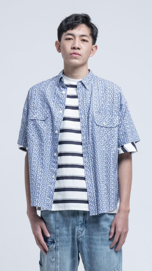 DEC 96932237 数字字母满印衬衫 商品图0