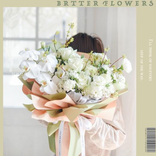 《兰亭集序》-白色蝴蝶兰花束 商品图2