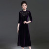 YZL-200春新款连衣裙子妈妈装婚礼婚宴旗袍 商品缩略图2