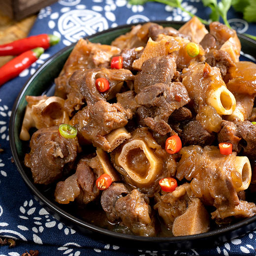 内蒙古蒙都500g红焖羊腱骨羊棒骨羊腱子炖羊肉懒人速食加热即食