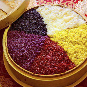 五彩糯米饭--广西隆林特产五彩糯米饭