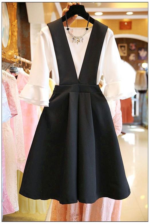 裁缝学苑 AG38女士背带裙套装洋气减龄瘦11服装切割图纸牛皮纸样 商品图3