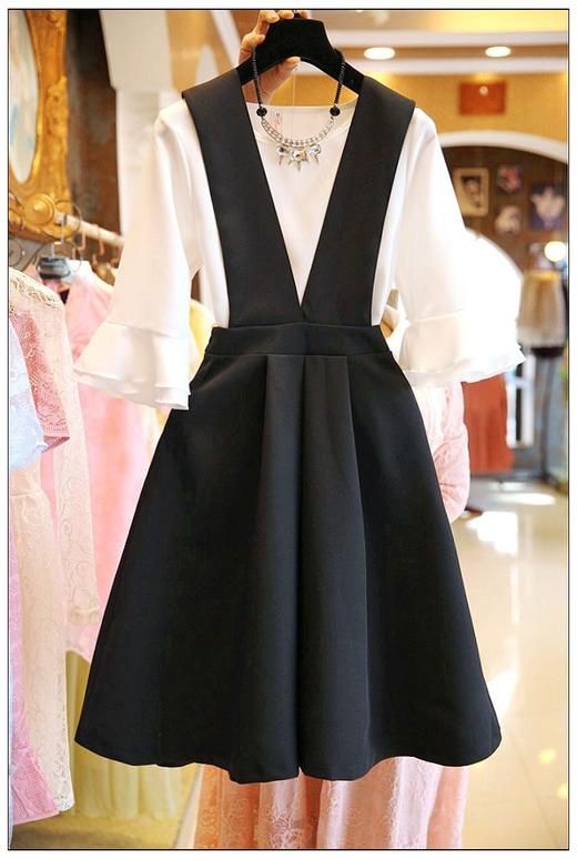 裁缝学苑 AG38女士背带裙套装洋气减龄瘦11服装切割图纸牛皮纸样 商品图2