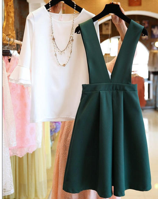 裁缝学苑 AG38女士背带裙套装洋气减龄瘦11服装切割图纸牛皮纸样 商品图1