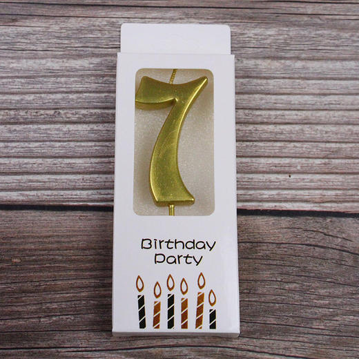 金色数字蜡烛 商品图7