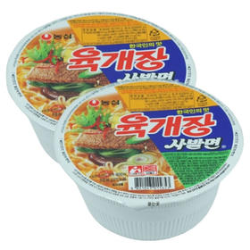 [묶음]농심 육개장컵소86g*2