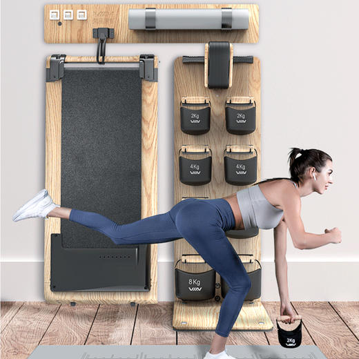 梵品健身墙 家用小型跑步机健腹轮静音减震健身家庭走步机 沙包墙 商品图2