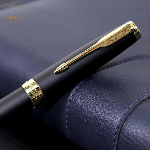 parker新品上市派克钢笔正品卓尔磨砂黑杆金夹墨水笔钢笔