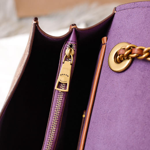 秋冬特价💰600 Coach蔻驰专柜新款 茶玫瑰旋锁PARKER链条包30585 商品图7